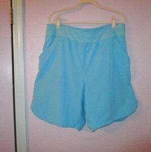 Lands' End BERMUDA Quick Dry Size 18W SWIM SHORTS Panty ELASTIC WAIST Pockets